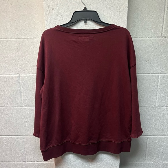 Chor Clothing Burgundy Long Sleeve Top. L - Picture 4 of 4